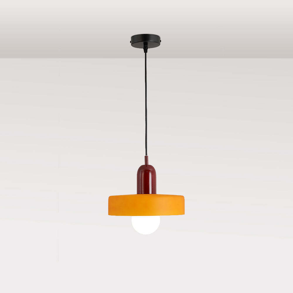Orange Morandi glass pendant light from Las Sola
