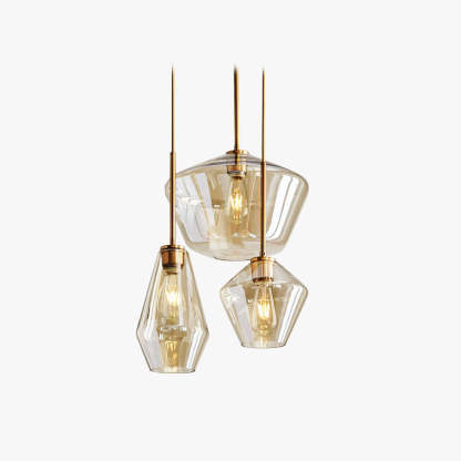 Hailie pendant light clear glass bedroom
