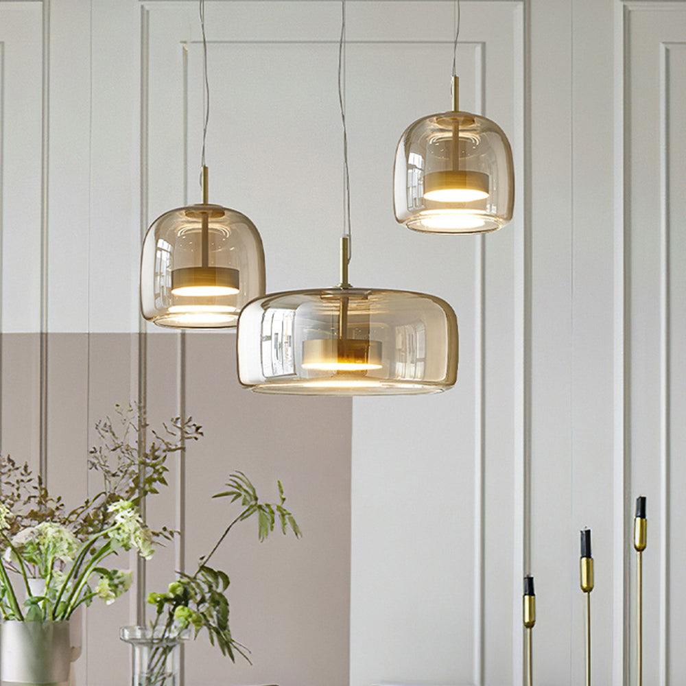 Hailie Morden Glass Pendant Light Living Room