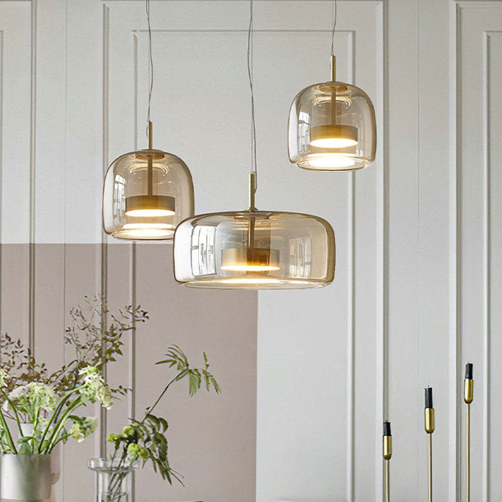 Hailie Morden Glass Pendant Light Living Room
