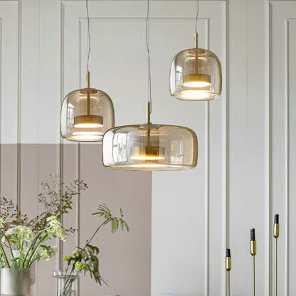 Hailie Morden Glass Pendant Light Living Room