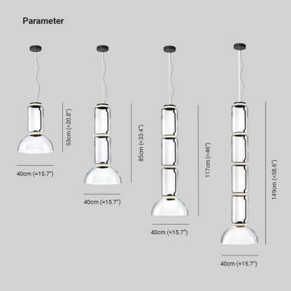 Hailie Minimalist Combination Glass Pendant Light