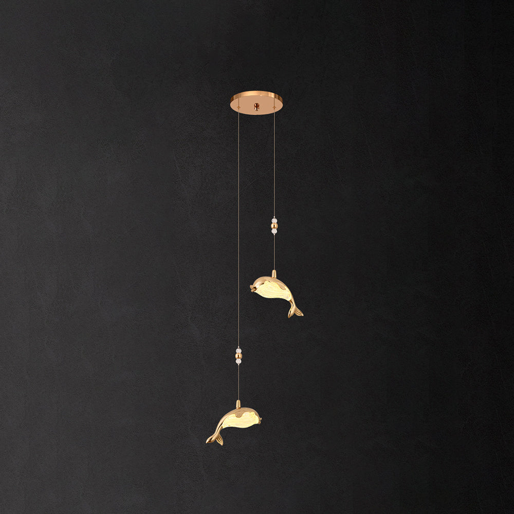 Modern Dolphin Pendant Light - Lassola