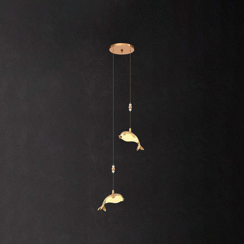 Modern Dolphin Pendant Light - Lassola