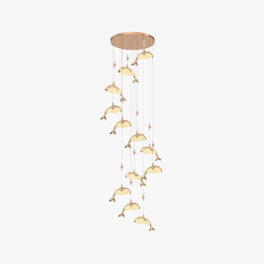 Jibril Modern Dolphin Pendant Light