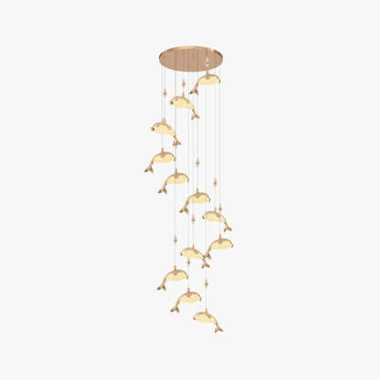 Jibril Modern Dolphin Pendant Light