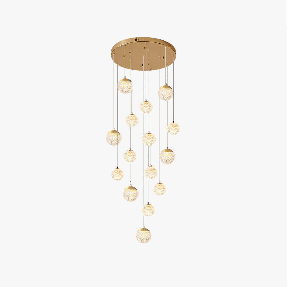 Jibril Multi Staircase Modern Art Deco Pendant Light - Lassola
