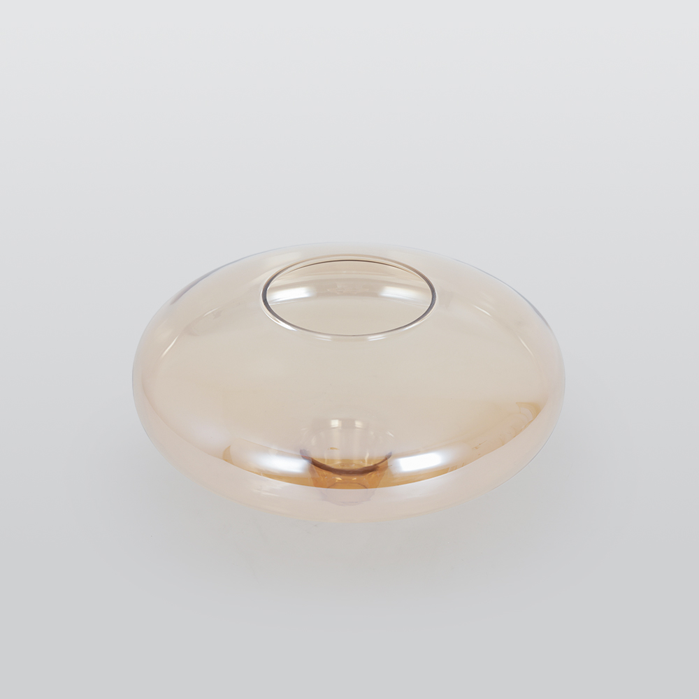 Hailie Modern Art Amber Pendant Light Glass Metal Bedroom