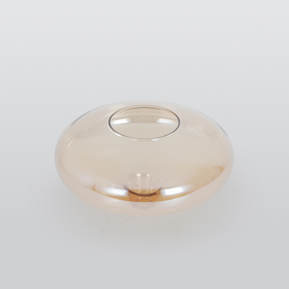 Hailie Modern Art Amber Pendant Light Glass Metal Bedroom