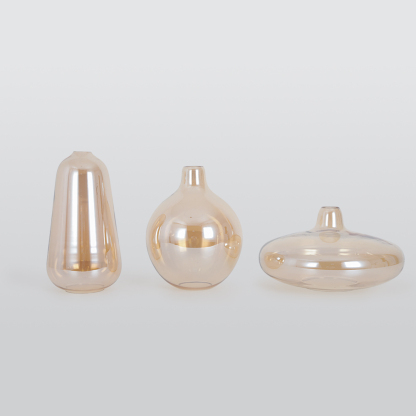 Hailie Modern Art Amber Pendant Light Glass Metal Bedroom