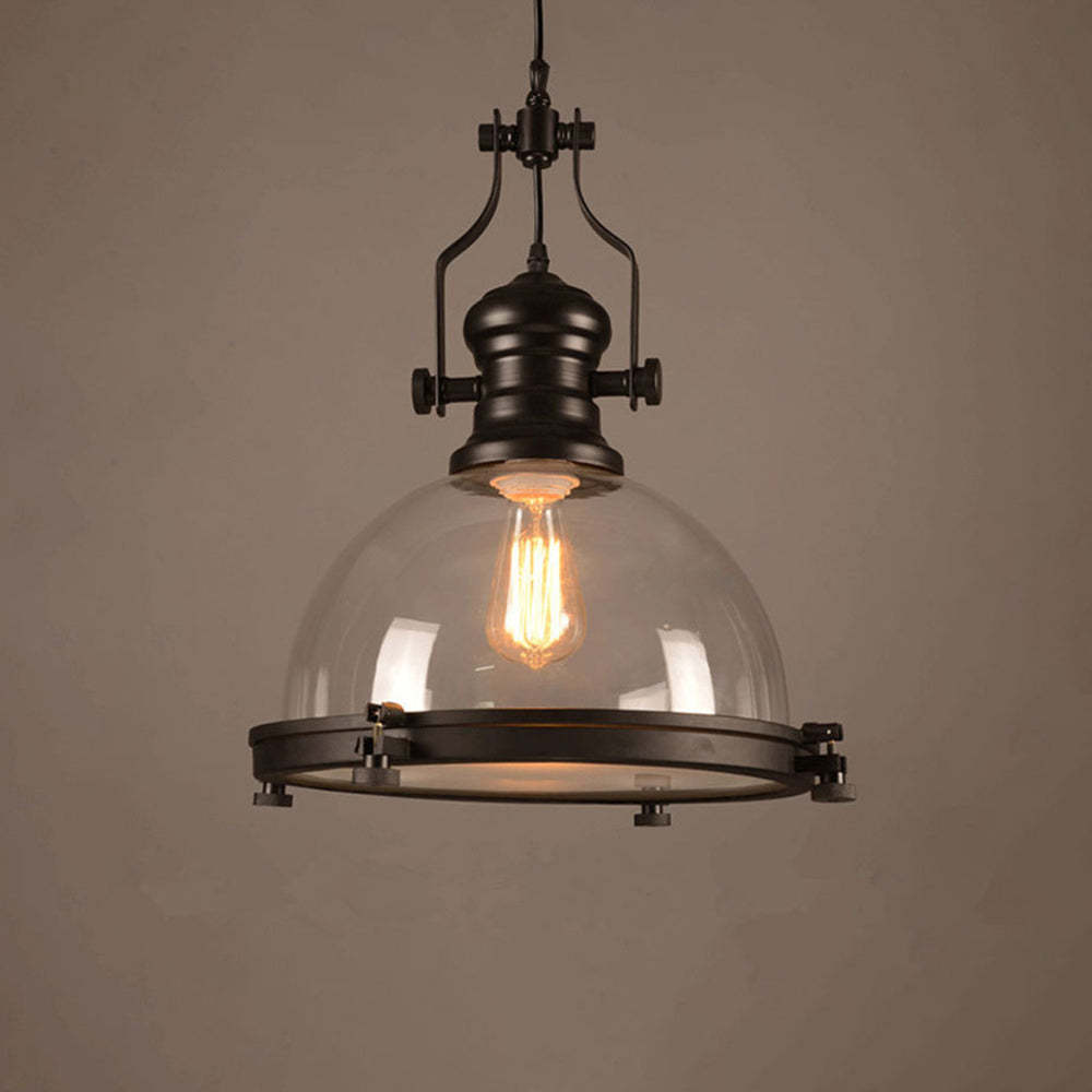 Alessio Vintage Glass Pendant Light - Industrial Style Lighting