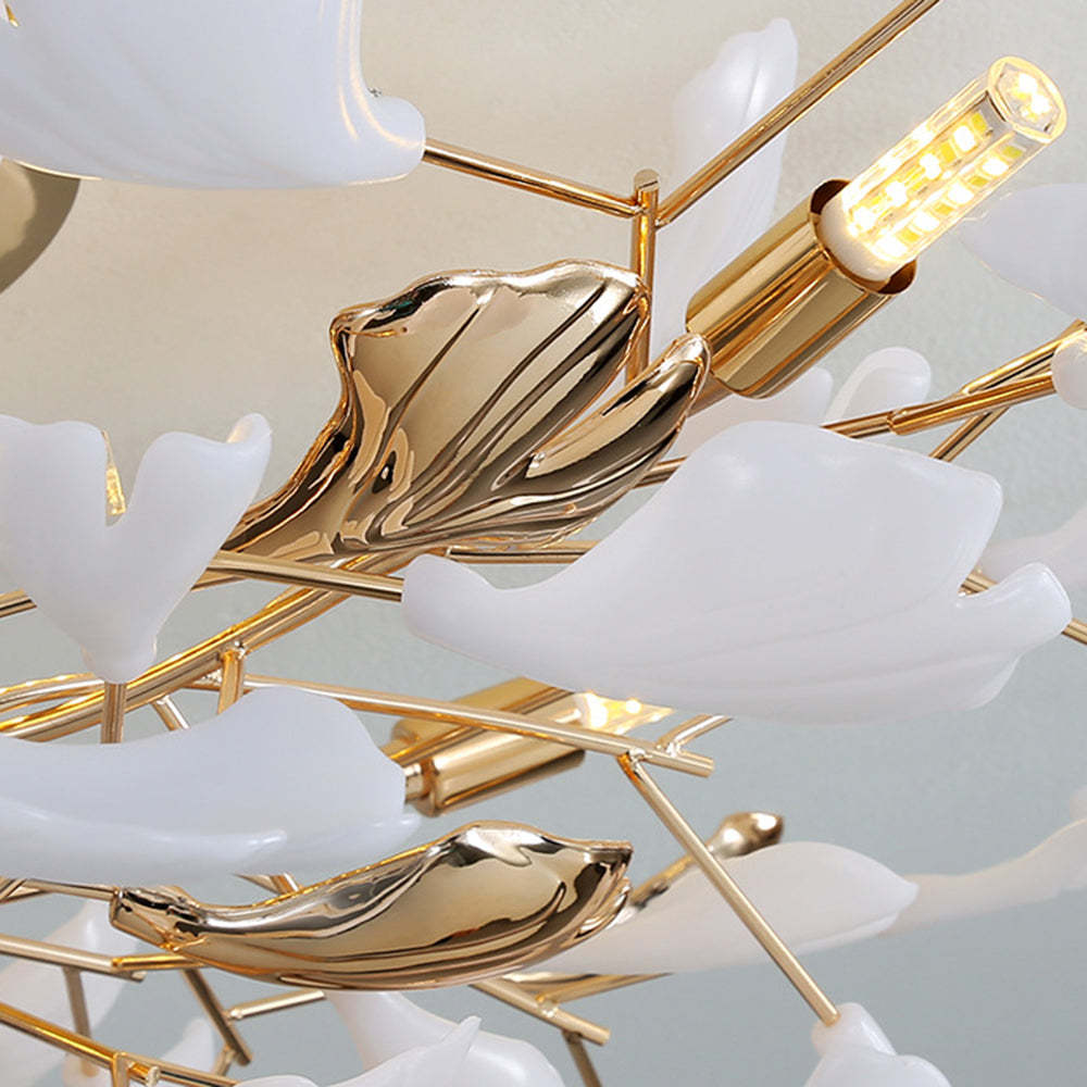 Olivia Leaf Ceiling Light Detail