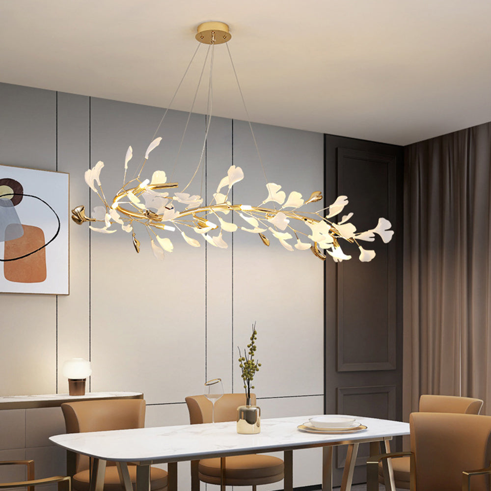 Olivia Modern Art Deco Chandelier in Dining Room
