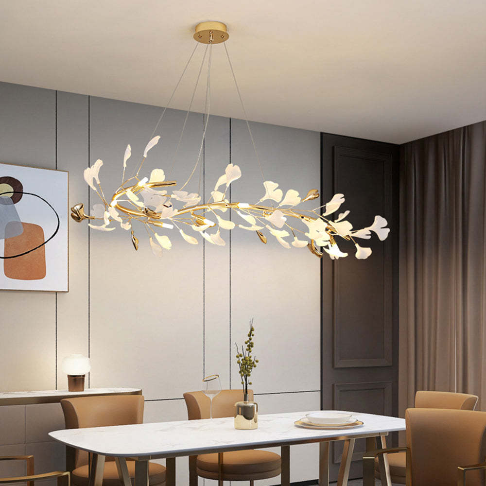 Olivia Modern Art Deco Chandelier in Dining Room