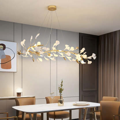 Olivia Modern Art Deco Chandelier in Dining Room