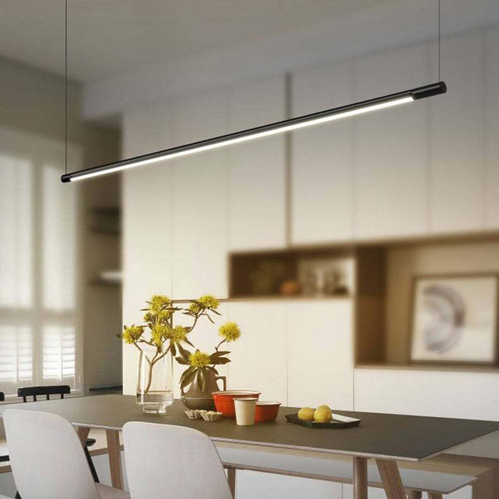 Linear Pendant Light over Dining Table