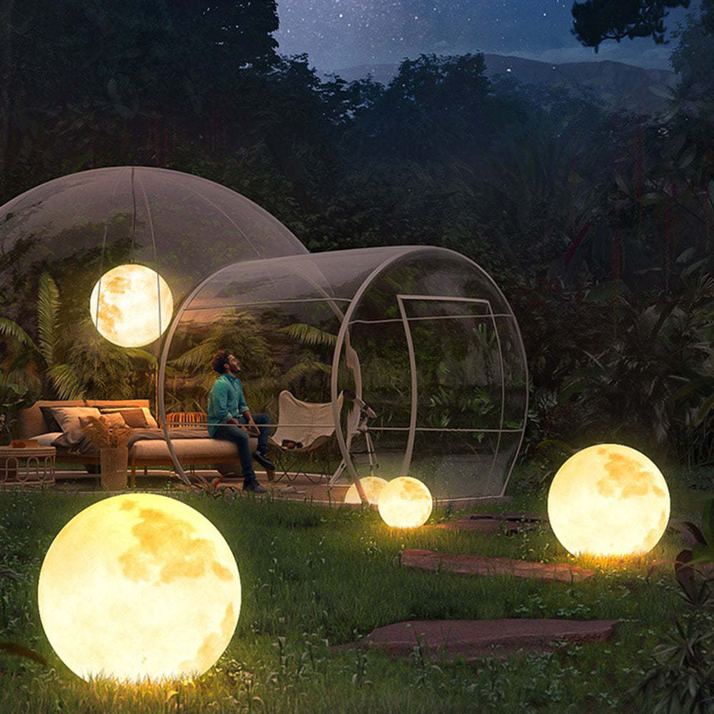 Elif Moon outdoor lights in garden setting