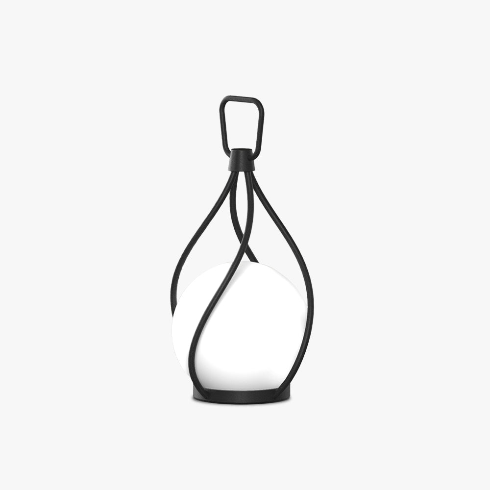 Valentina Outdoor Pendant Light - Modern Black Bubble Lamp