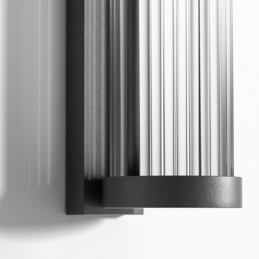 Orr Modern Cylindrical Outdoor Wall Lamp, close-up detail