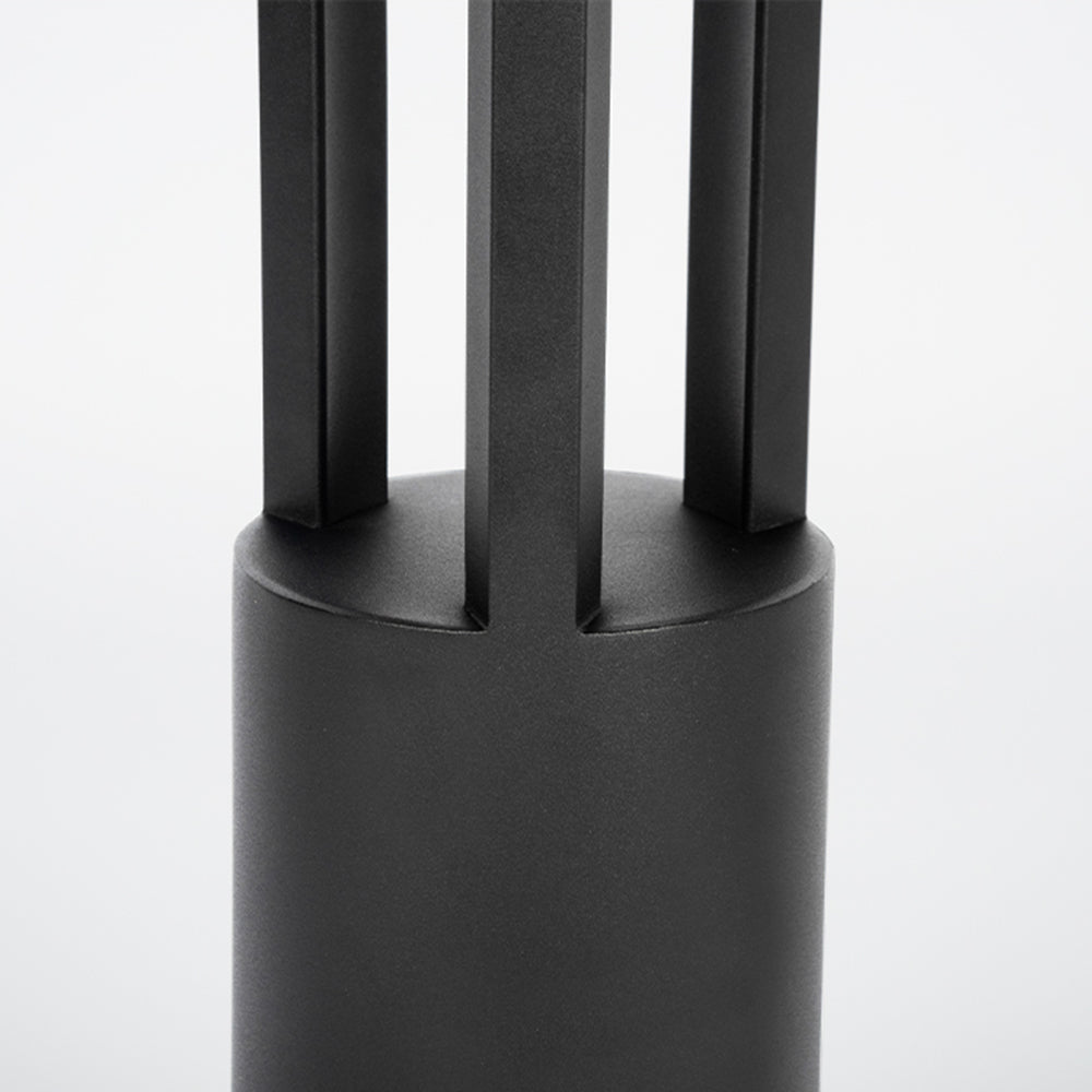 Close-up of Pena Modern Cylindrical Outdoor Path Light's design
