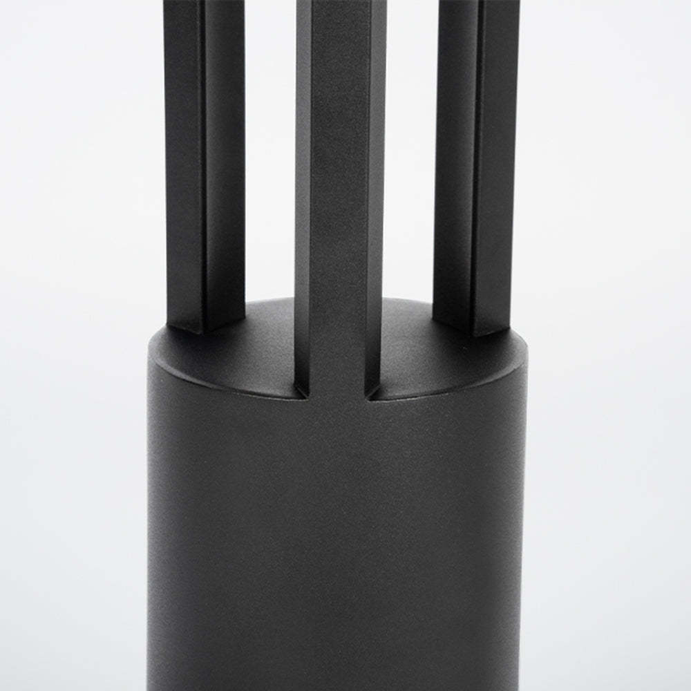 Close-up of Pena Modern Cylindrical Outdoor Path Light's design