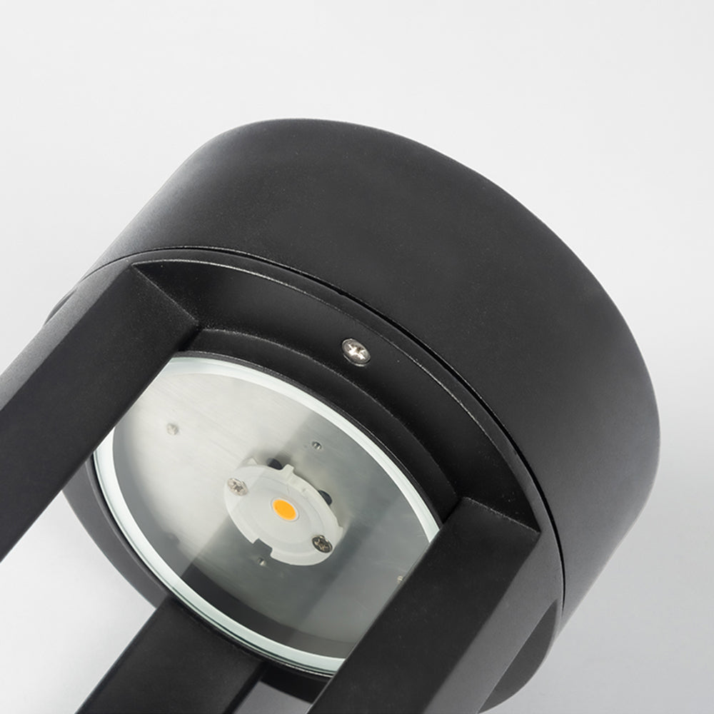 Close-up of Pena outdoor path light's LED bulb