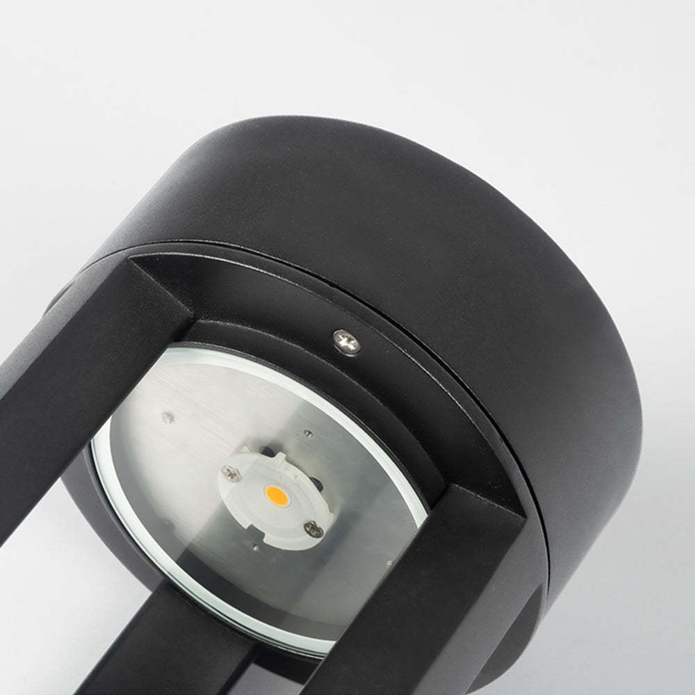Close-up of Pena outdoor path light's LED bulb