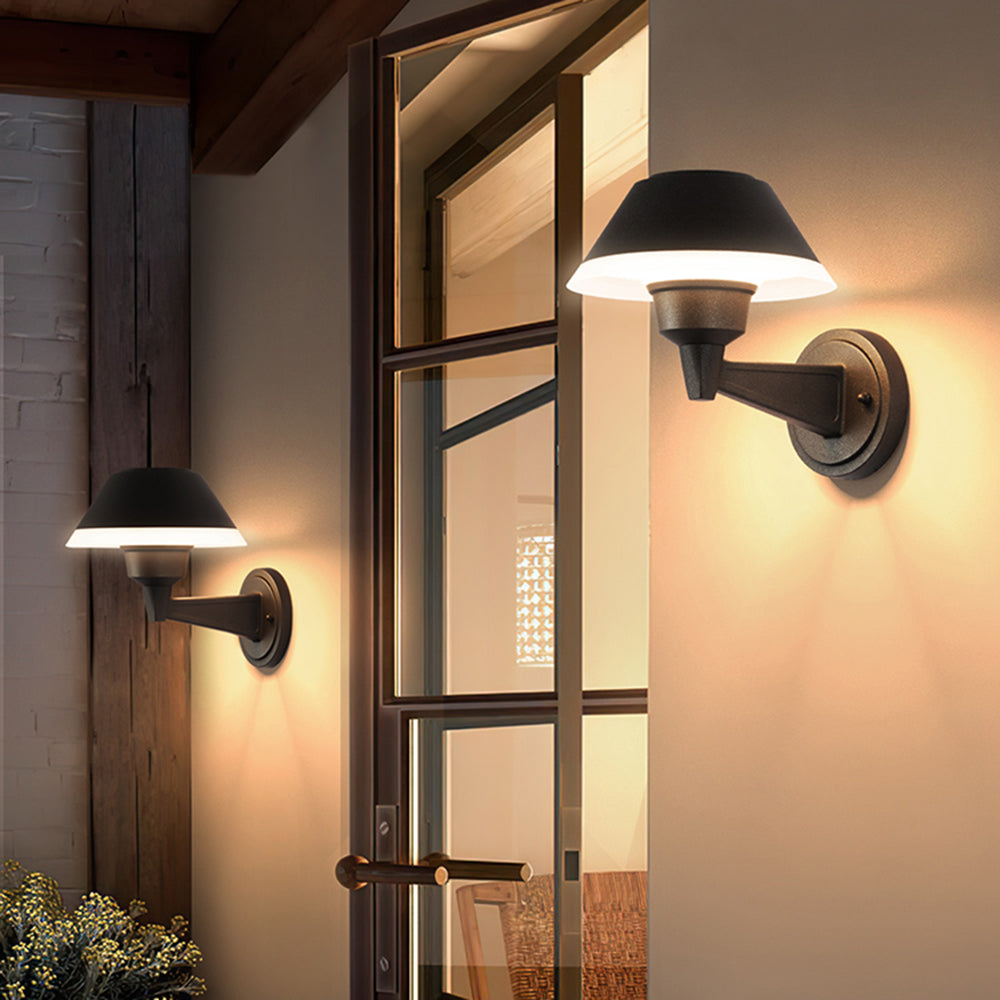 Modern Black Metal Outdoor Wall Lamp - Carins Lighting
