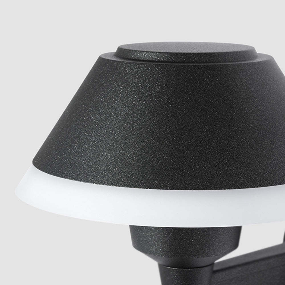 Carins Outdoor Lamp: Black Metal & Acrylic Shade