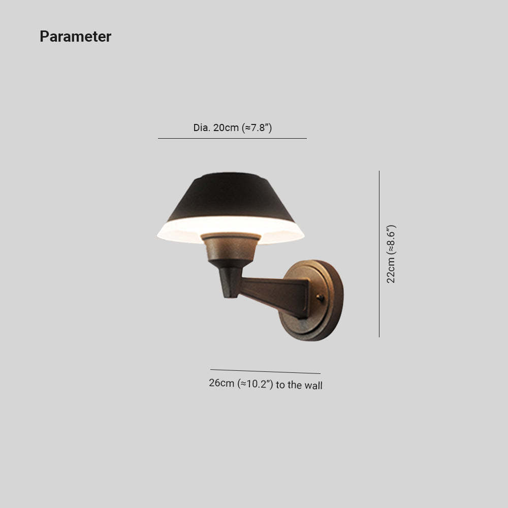 Carins outdoor wall lamp dimensions