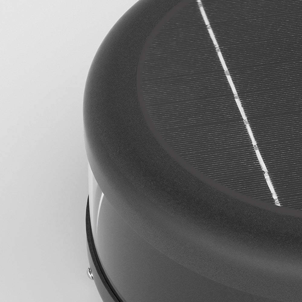 Riley Modern Quicksand Solar Lamp - Solar Panel Close-up