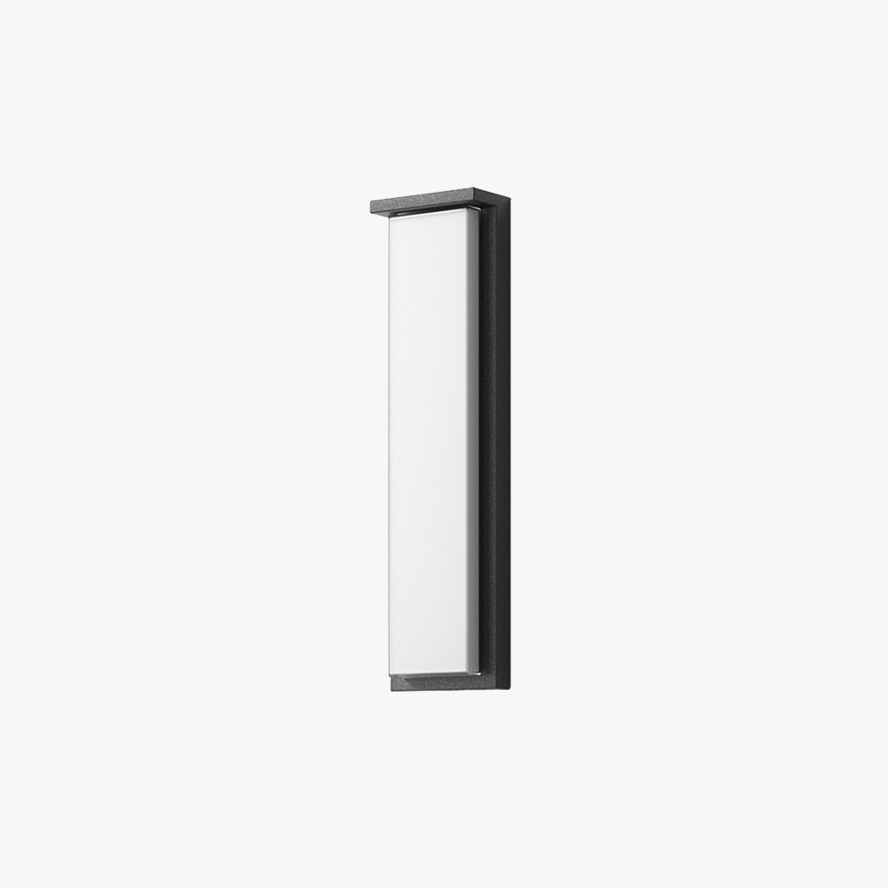Orr Modern Minimalist Rectangular Metal Outdoor Wall Lamp