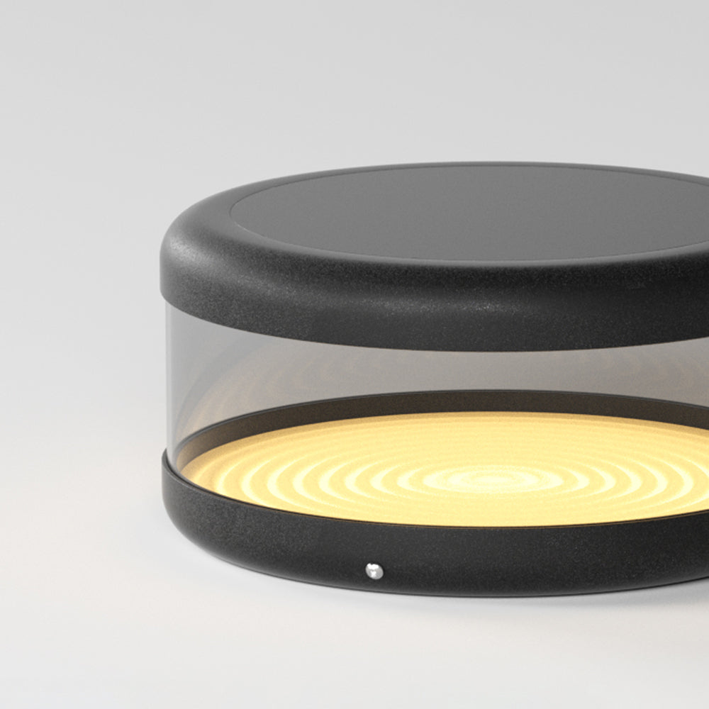 Modern Riley Cylinder Outdoor Lamp, warm light