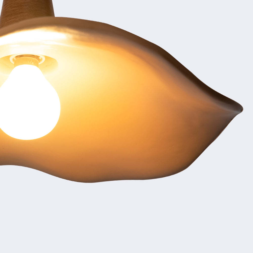 Carins Wave Pendant Light Detail, Resin Shade, Close-Up