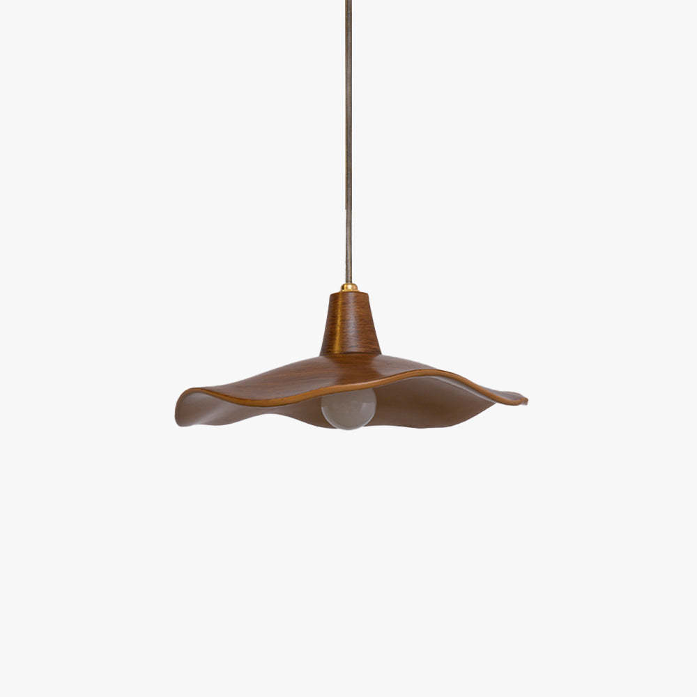 Carins Pendant Light Wave Retro, Mahogany Resin, Dining Room