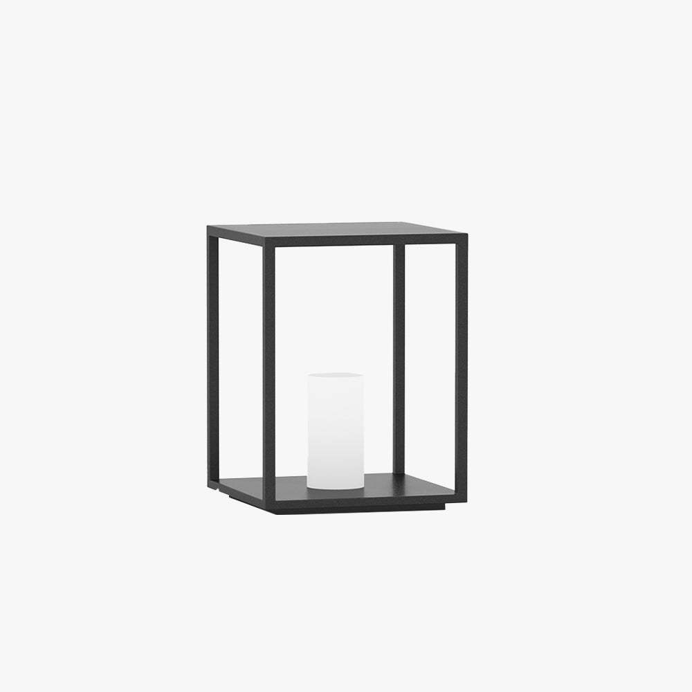 Pena Minimalist Outdoor Ground Lamp, black metal design