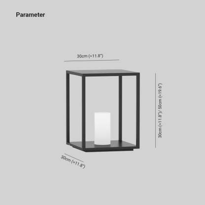 Pena Outdoor Bollard Light Dimensions