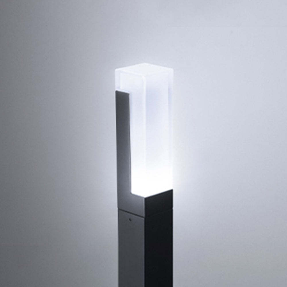 Pena Modern Outdoor Path Light glowing