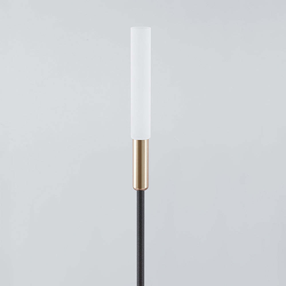 Pena Modern Outdoor Post Light - Gold and White Design