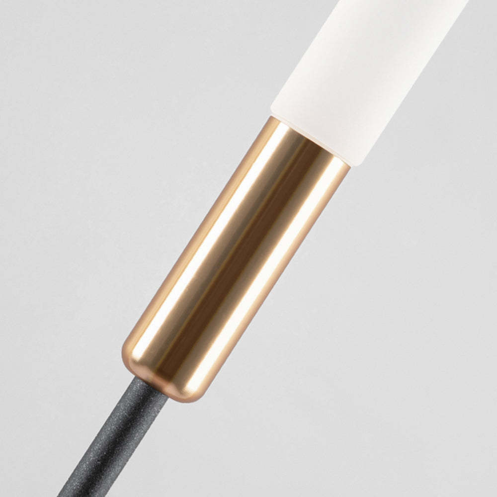 Pena Outdoor Post Light - Detailed view of metal and acrylic design