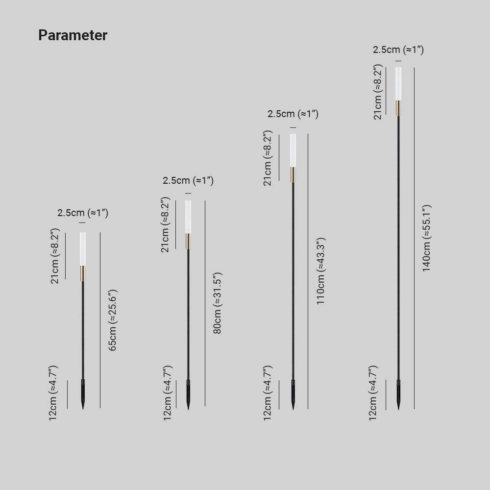 Pena Outdoor Post Light Dimensions