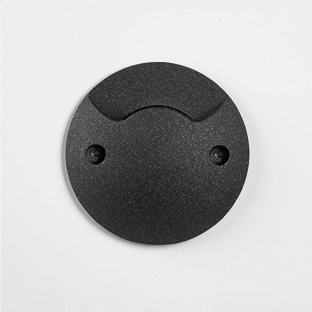 Pena black step light detail. Modern outdoor lighting.