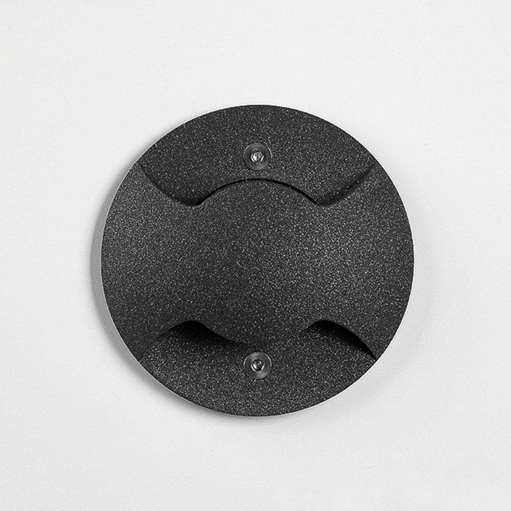 Pena black metal outdoor step light. Modern style