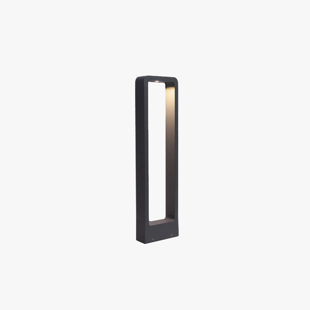 Pena Modern Metal Hollow Rectangle Outdoor Path Light