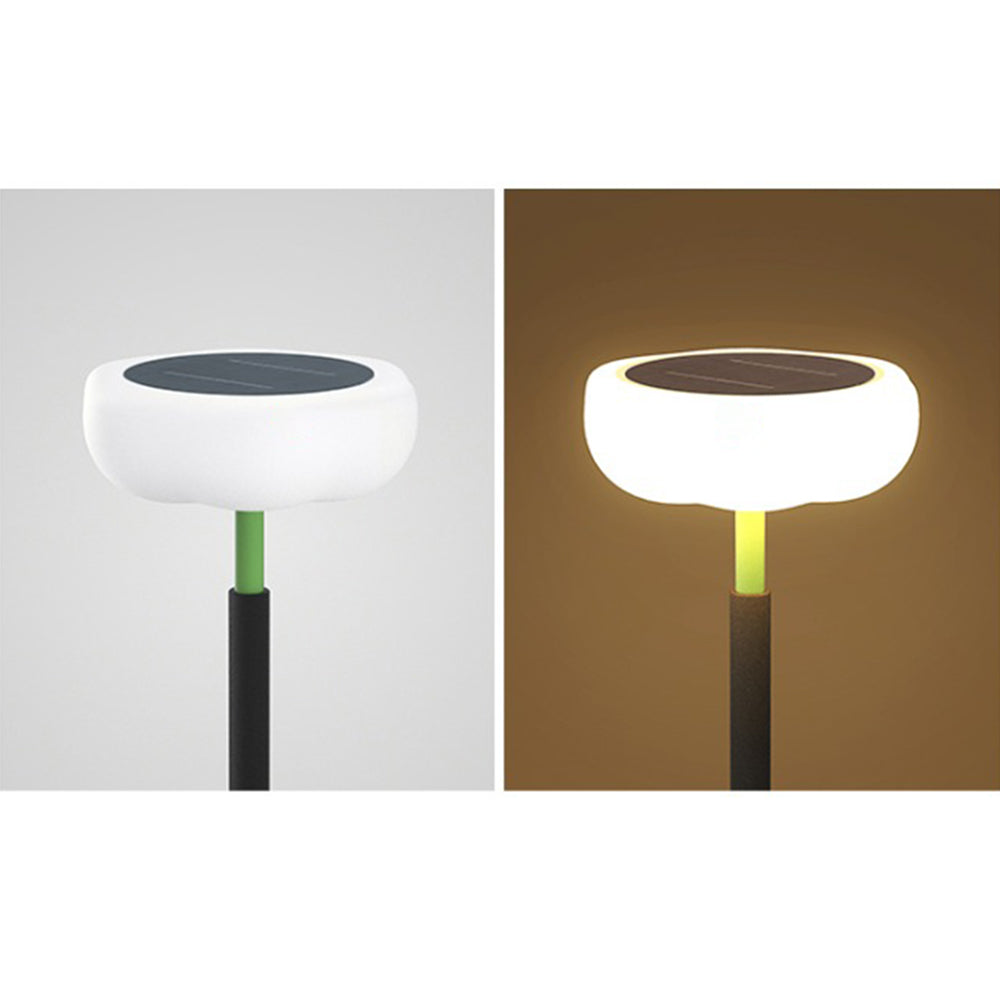 Orr solar floor lamp: modern outdoor lighting
