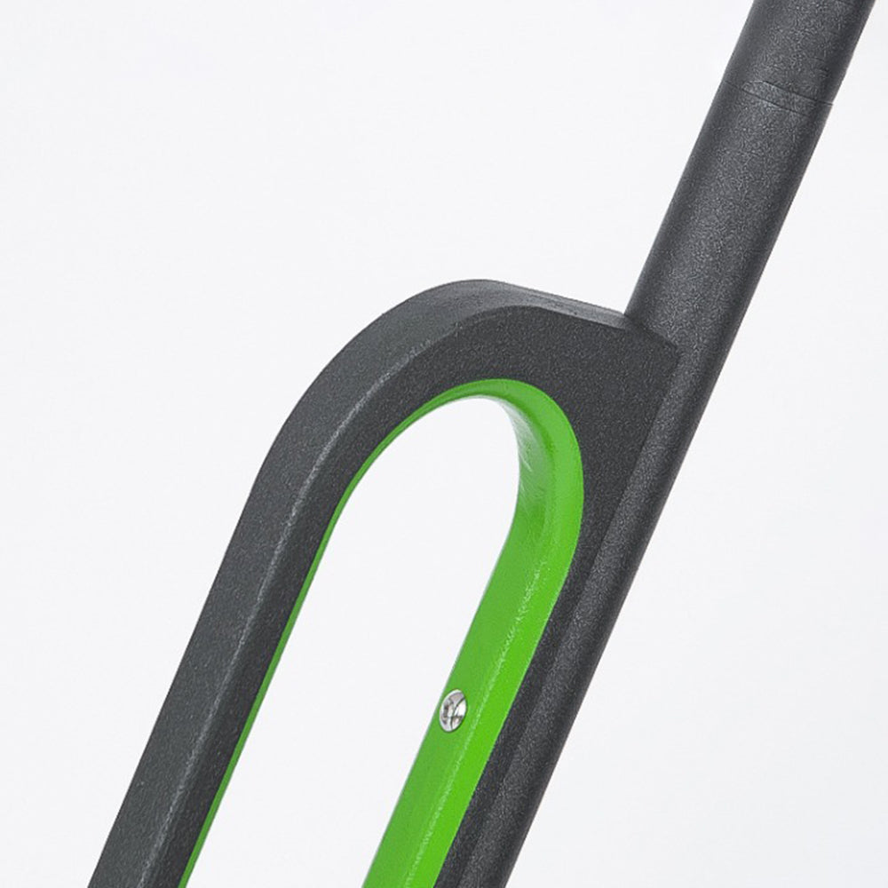 Orr floor lamp frame, black metal, green accent