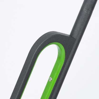 Orr floor lamp frame, black metal, green accent
