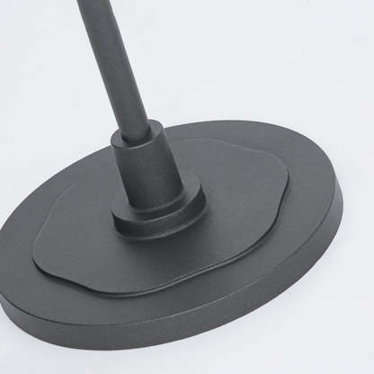 Orr floor lamp base, black metal outdoor lighting