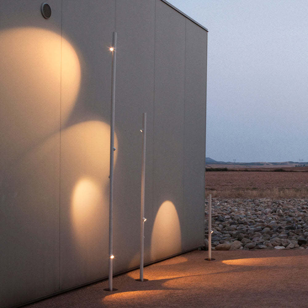 Las Sola Edge bamboo outdoor floor lamps