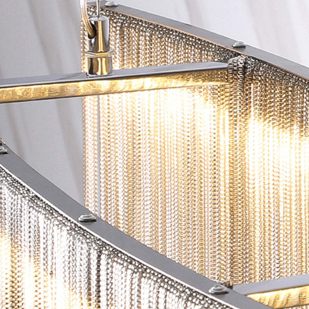 Close-up detail of Colon Tassel Chain Art Deco Pendant Light